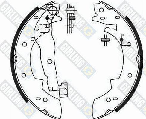 Girling 5161901 - Комплект спирачна челюст vvparts.bg