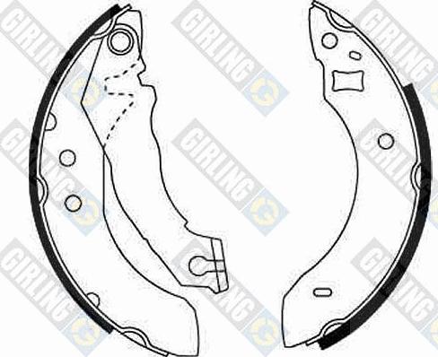 Girling 5161511 - Комплект спирачна челюст vvparts.bg