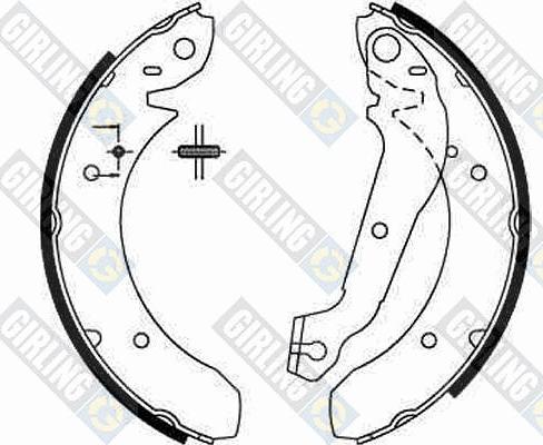 Girling 5161521 - Комплект спирачна челюст vvparts.bg