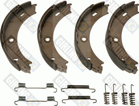 Girling 5184662 - Комплект спирачна челюст, ръчна спирачка vvparts.bg