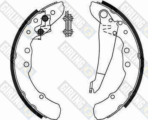 Girling 5185449 - Комплект спирачна челюст vvparts.bg