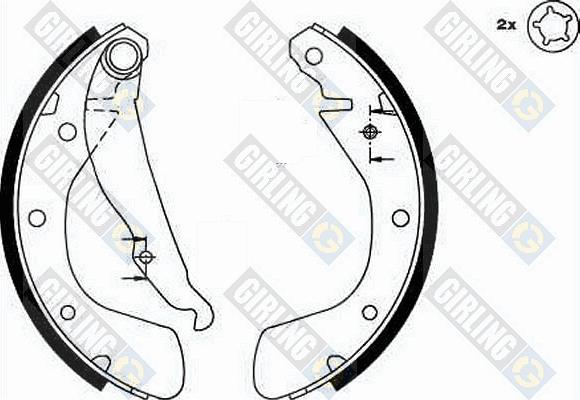 Girling 5185429 - Комплект спирачна челюст vvparts.bg