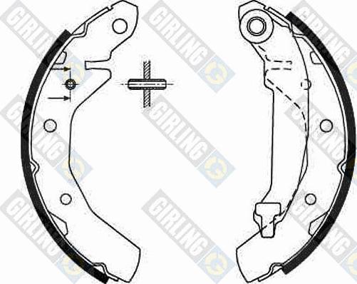 Girling 5186459 - Комплект спирачна челюст vvparts.bg