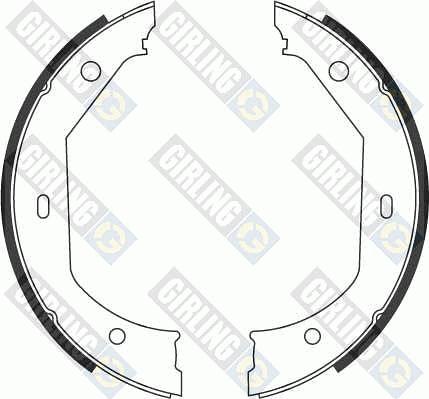 Girling 5186569 - Комплект спирачна челюст, ръчна спирачка vvparts.bg