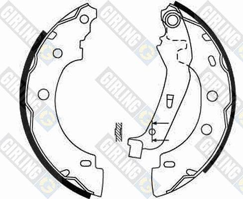 Girling 5186503 - Комплект спирачна челюст vvparts.bg