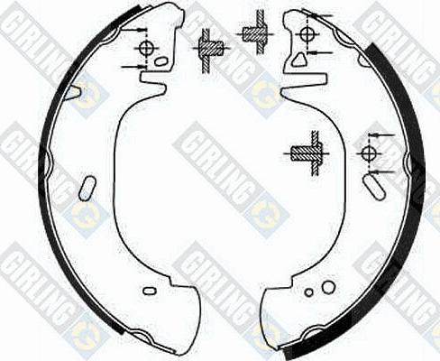 Girling 5186303 - Комплект спирачна челюст vvparts.bg