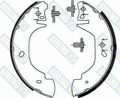 Girling 5186293 - Комплект спирачна челюст vvparts.bg