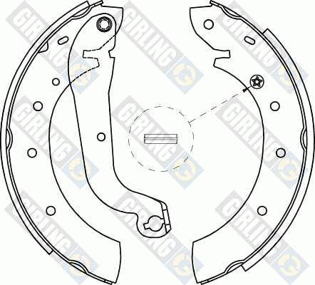 Girling 5186221 - Комплект спирачна челюст vvparts.bg