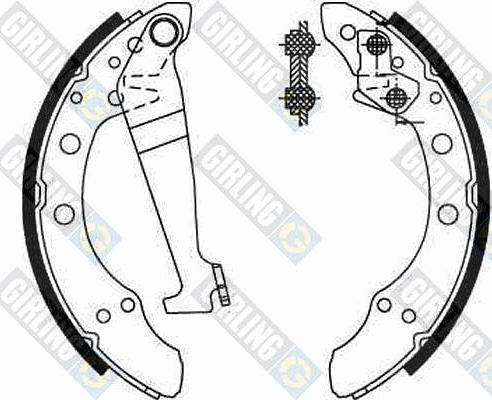 Girling 5180929 - Комплект спирачна челюст vvparts.bg