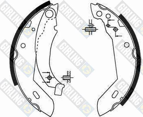 Girling 5181581 - Комплект спирачна челюст vvparts.bg