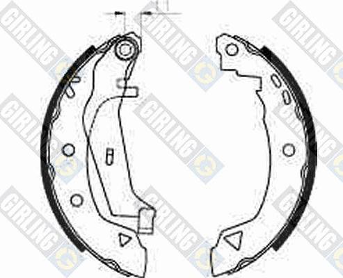 Girling 5182403 - Комплект спирачна челюст vvparts.bg