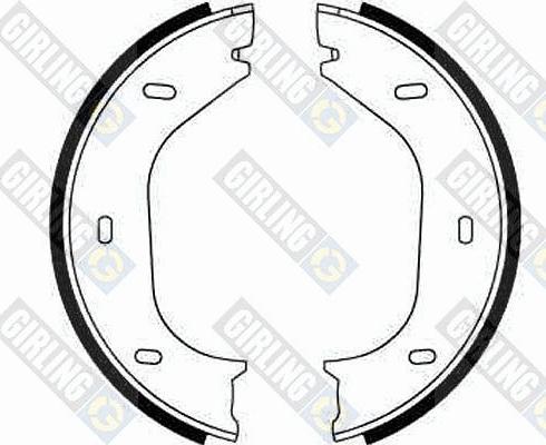 Girling 5182192 - Комплект спирачна челюст, ръчна спирачка vvparts.bg