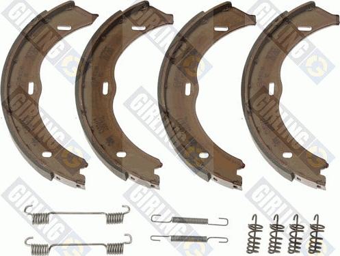 Girling 5187412 - Комплект спирачна челюст, ръчна спирачка vvparts.bg