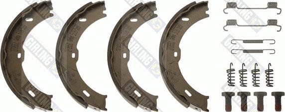 Girling 5187589 - Комплект спирачна челюст, ръчна спирачка vvparts.bg