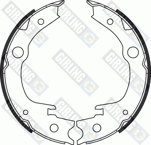 Girling 5187099 - Комплект спирачна челюст, ръчна спирачка vvparts.bg