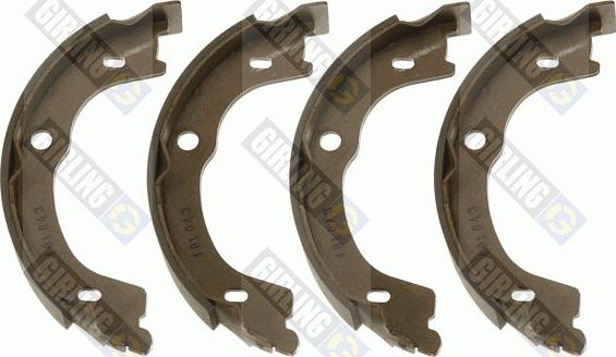 Girling 5187849 - Комплект спирачна челюст, ръчна спирачка vvparts.bg