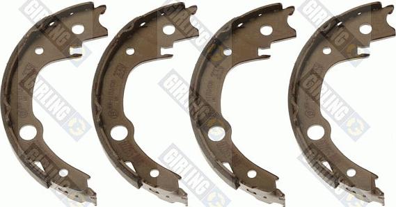 Girling 5187239 - Комплект спирачна челюст, ръчна спирачка vvparts.bg