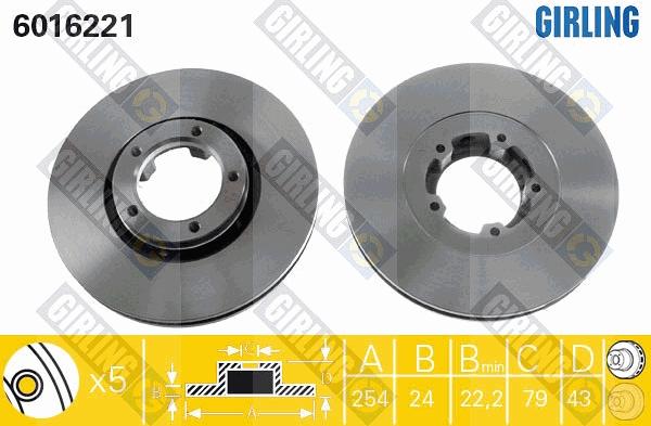 Girling 6410914 - Спирачен комплект, дискови спирачки vvparts.bg