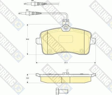 Girling 6411951 - Спирачен комплект, дискови спирачки vvparts.bg