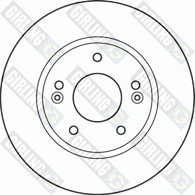 Girling 6049221 - Спирачен диск vvparts.bg