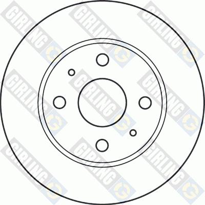 Girling 6048871 - Спирачен диск vvparts.bg