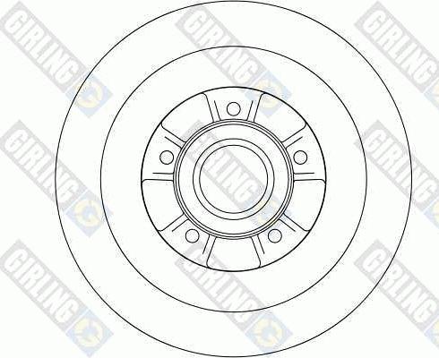 Girling 6042284 - Спирачен диск vvparts.bg