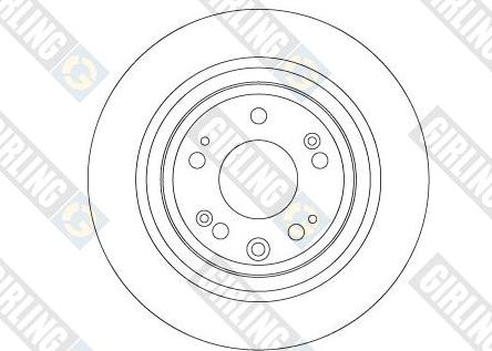 Girling 6066784 - Спирачен диск vvparts.bg