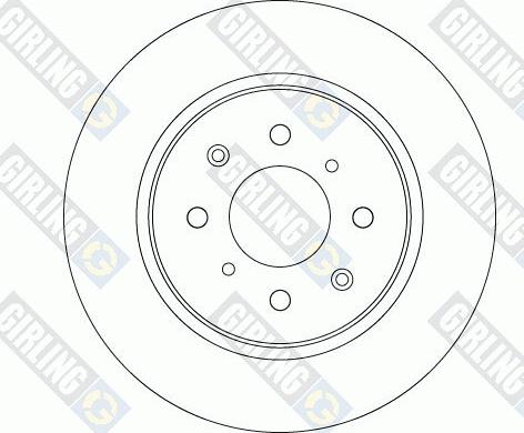 Girling 6063184 - Спирачен диск vvparts.bg