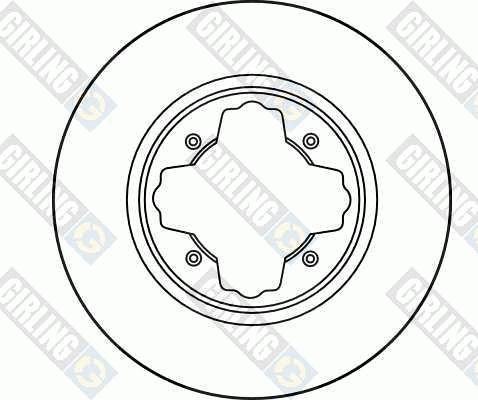 Girling 6030841 - Спирачен диск vvparts.bg