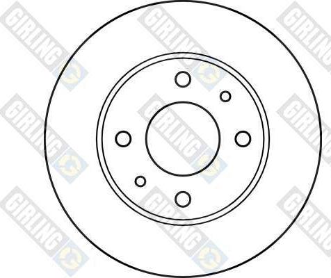 Girling 6025761 - Спирачен диск vvparts.bg