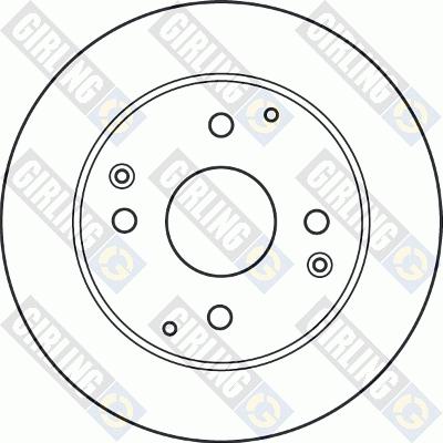 Girling 6072494 - Спирачен диск vvparts.bg