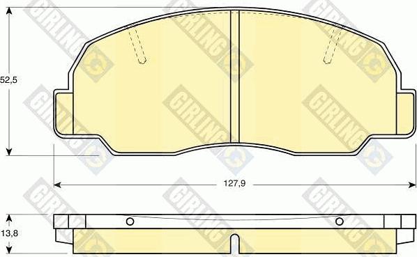 Girling 6109809 - Комплект спирачно феродо, дискови спирачки vvparts.bg