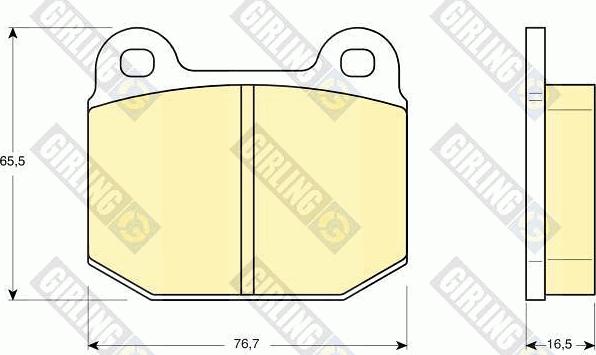 Girling 6106112 - Комплект спирачно феродо, дискови спирачки vvparts.bg