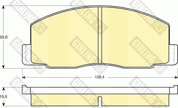 Girling 6103889 - Комплект спирачно феродо, дискови спирачки vvparts.bg