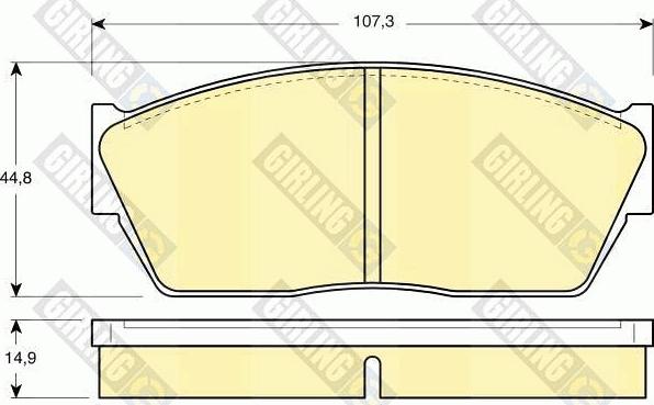 Girling 6102849 - Комплект спирачно феродо, дискови спирачки vvparts.bg