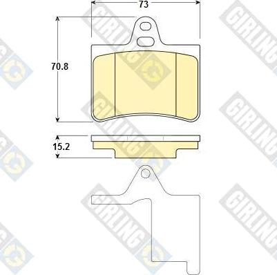 Girling 6114509 - Комплект спирачно феродо, дискови спирачки vvparts.bg