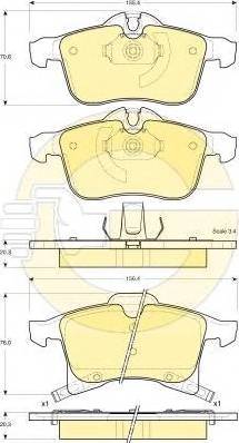 Girling 6116682 - Комплект спирачно феродо, дискови спирачки vvparts.bg