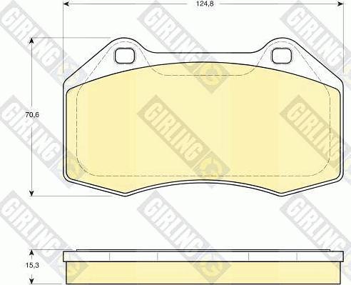 Girling 6116069 - Комплект спирачно феродо, дискови спирачки vvparts.bg