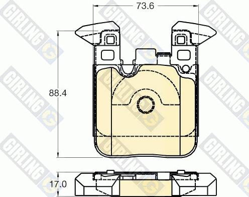 Girling 6120285 - Комплект спирачно феродо, дискови спирачки vvparts.bg