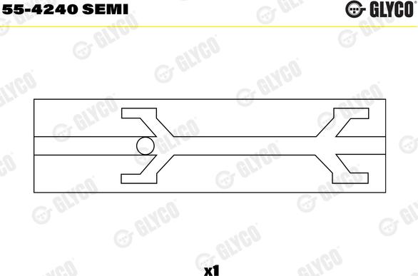 Glyco 55-4240 SEMI - Лагерна втулка, биела (мотовилка) vvparts.bg