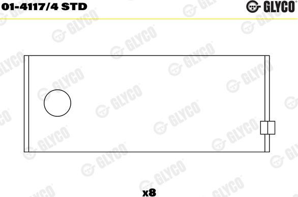 Glyco 01-4117/4 STD - Биелен лагер vvparts.bg