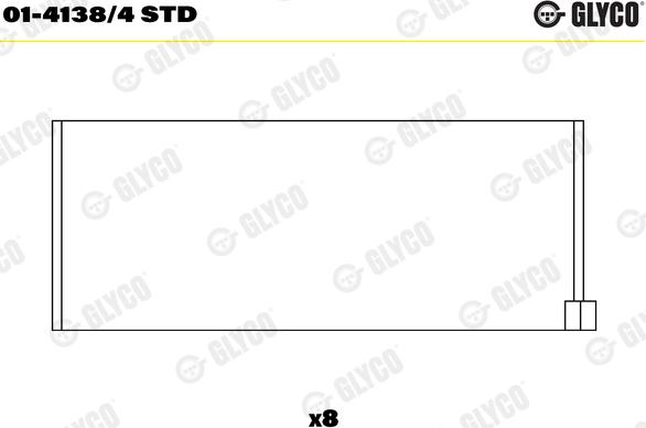 Glyco 01-4138/4 STD - Биелен лагер vvparts.bg