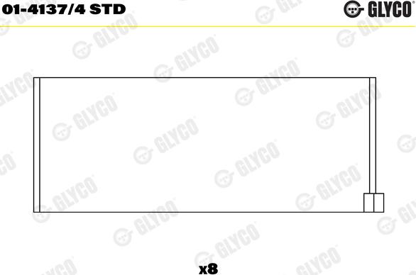 Glyco 01-4137/4 STD - Биелен лагер vvparts.bg