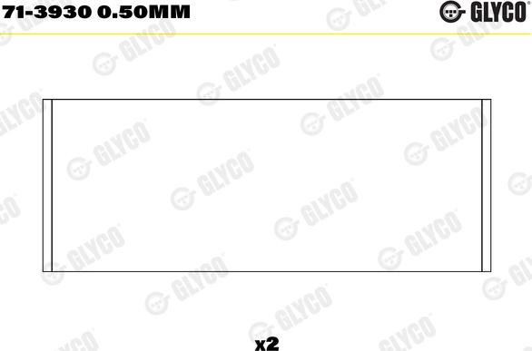 Glyco 71-3930 0.50mm - Биелен лагер vvparts.bg