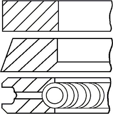 Goetze Engine 08-447500-00 - Комплект сегменти vvparts.bg