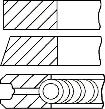 Goetze Engine 08-435700-00 - Комплект сегменти vvparts.bg