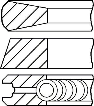 Goetze Engine 08-431000-00 - Комплект сегменти vvparts.bg