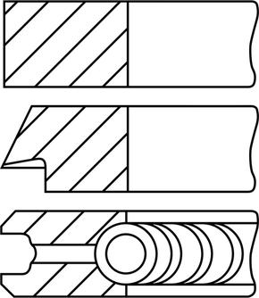 Goetze Engine 08-148300-00 - Комплект сегменти vvparts.bg