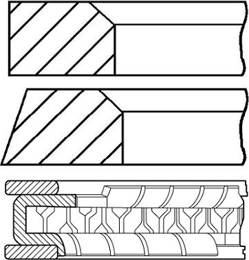 Goetze Engine 08-306800-00 - Комплект сегменти vvparts.bg