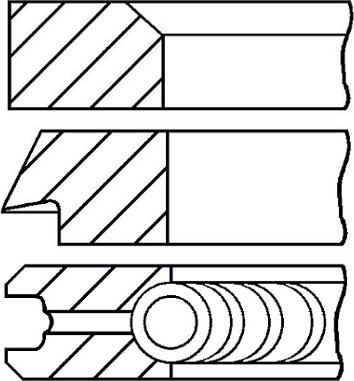 Goetze Engine 08-443800-00 - Комплект сегменти vvparts.bg